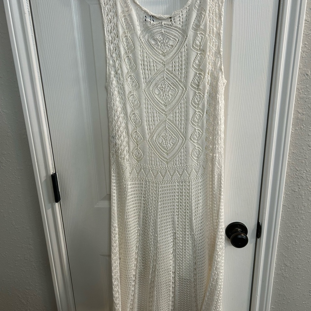 Polo Ralph Lauren white Cotton crochet Knit Pointelle Dress Size XL - Picture 8 of 8